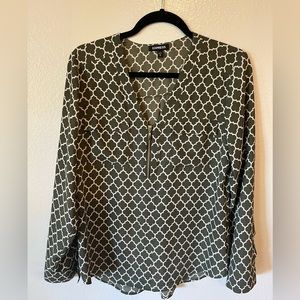 EXPRESS GREEN PORTAFINO SHIRT (M)